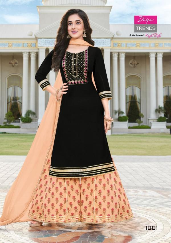 Diya Swag 1 Festive Wear Kurti With Sharara Edition